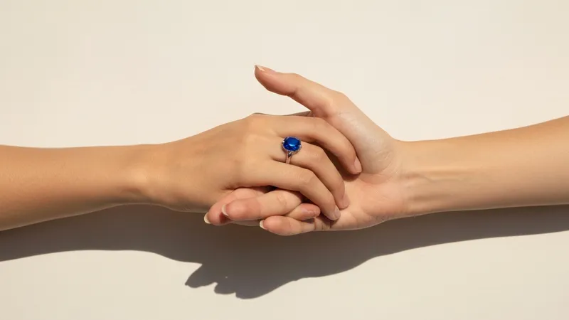 Bague Saphir Comme Symbole Damitie